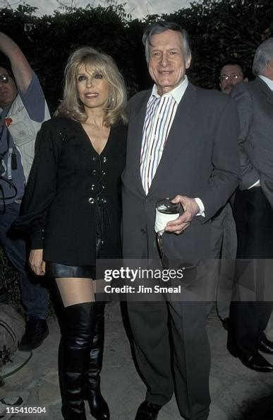 Nancy Sinatra and Hugh Hefner during Party。